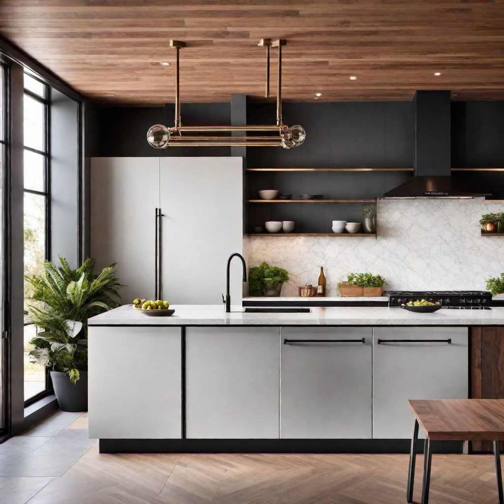 Industrial Minimalism: Exposed Pipes and Metal Accents