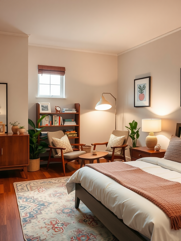 Creating a Cozy Reading Nook in Mid-Century Modern Bedrooms