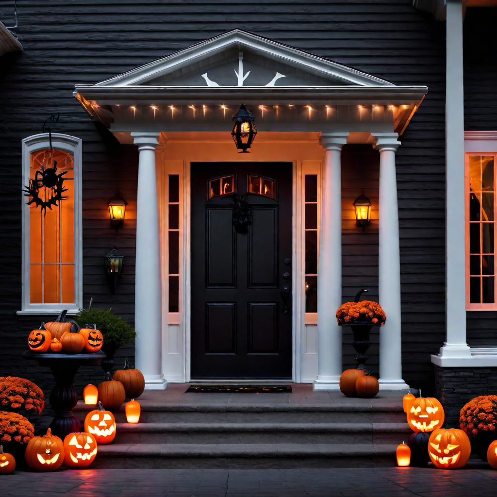 Ghoulish Glow: Neon Lights and Glowing Features