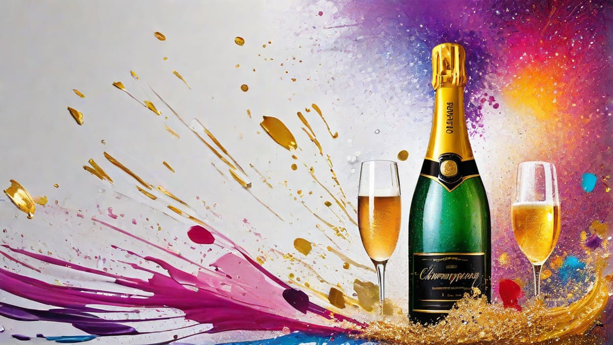 How To Paint A Champagne Bottle