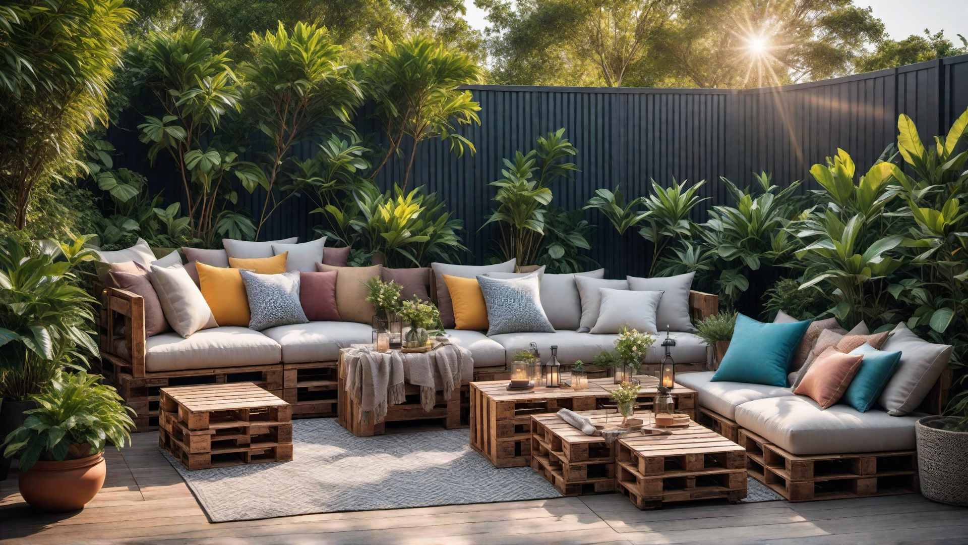 Chevron Pattern Pallet Deck