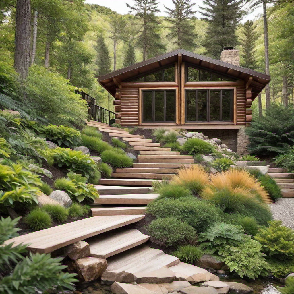 Log Cabin Staircases: Connecting Levels with Style