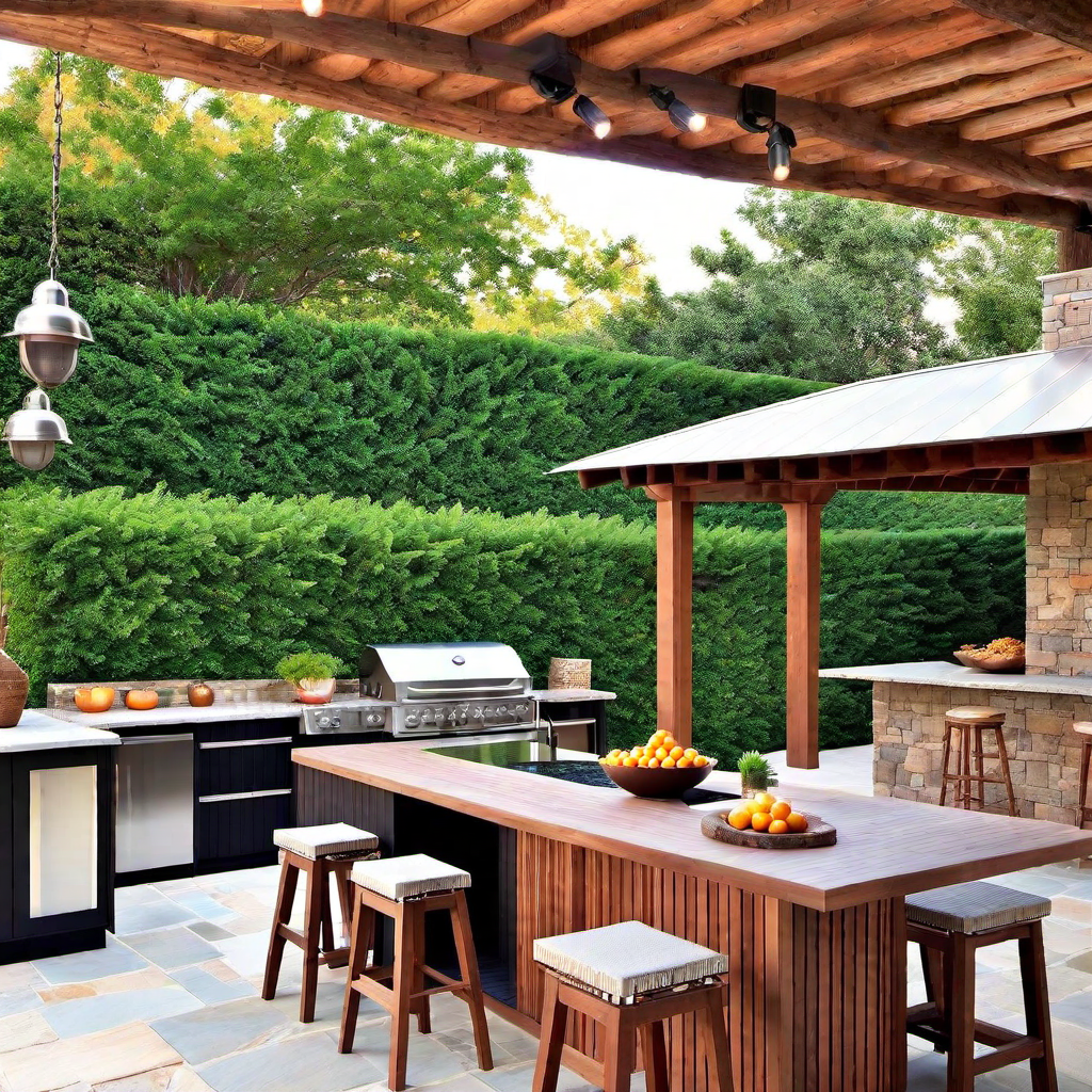 Rustic Outdoor Kitchens: Embracing Natural Elements