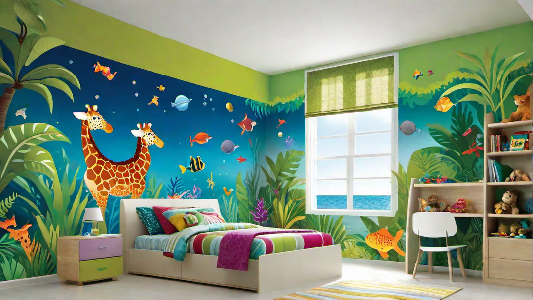Interactive Wall Murals: Fostering Imagination