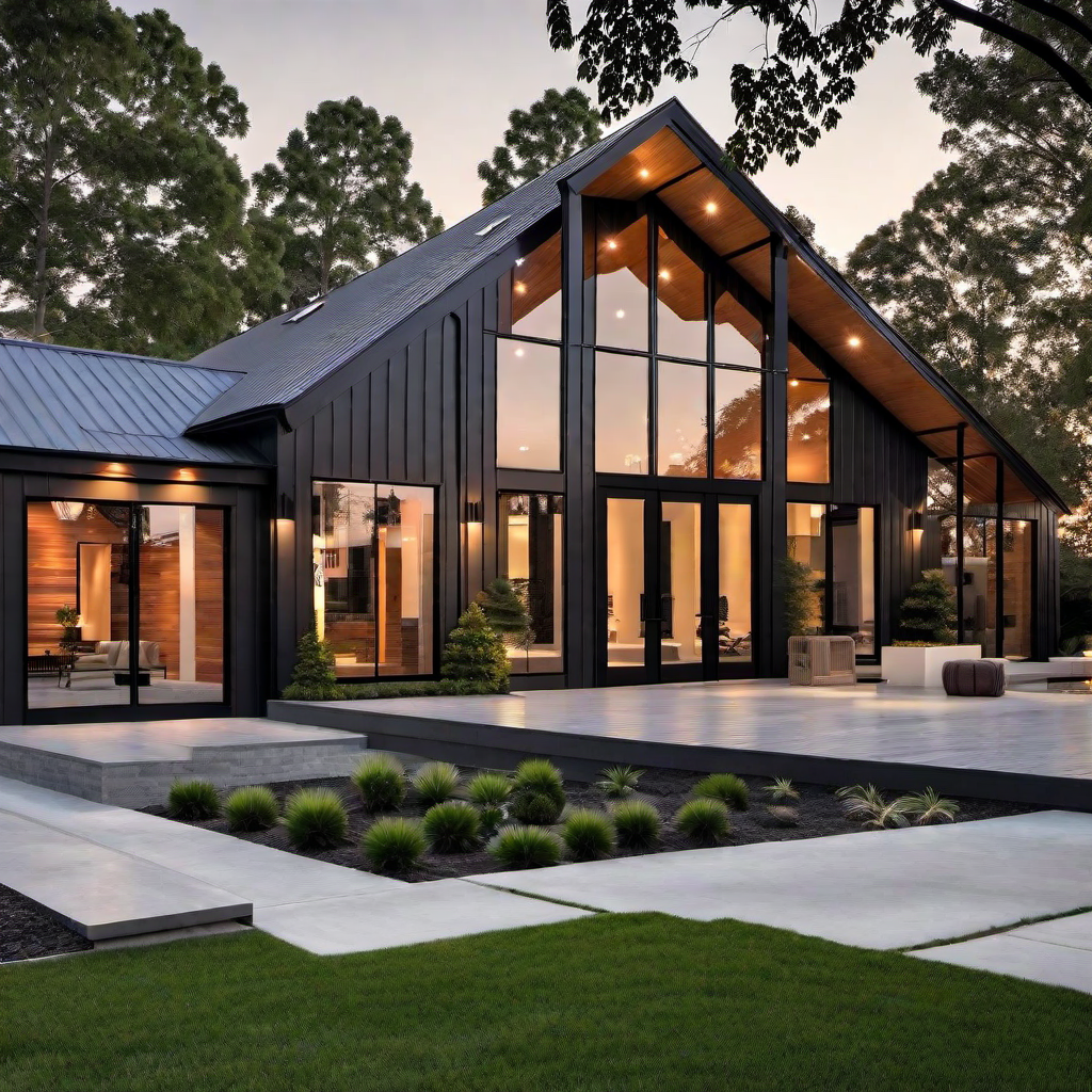 Sleek and Stylish: Modern Barndominium Exterior Design