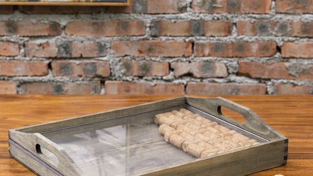 Wine Cork Serving Tray Kit