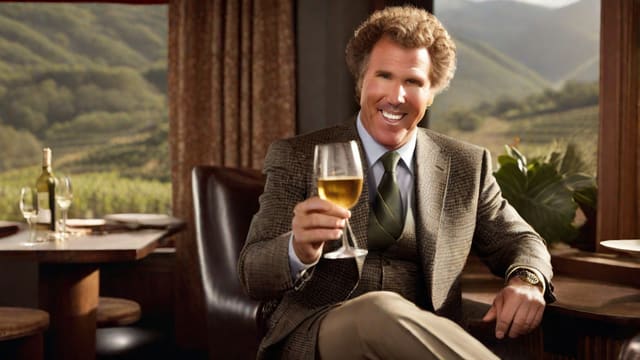 Will Ferrell Wine Gif