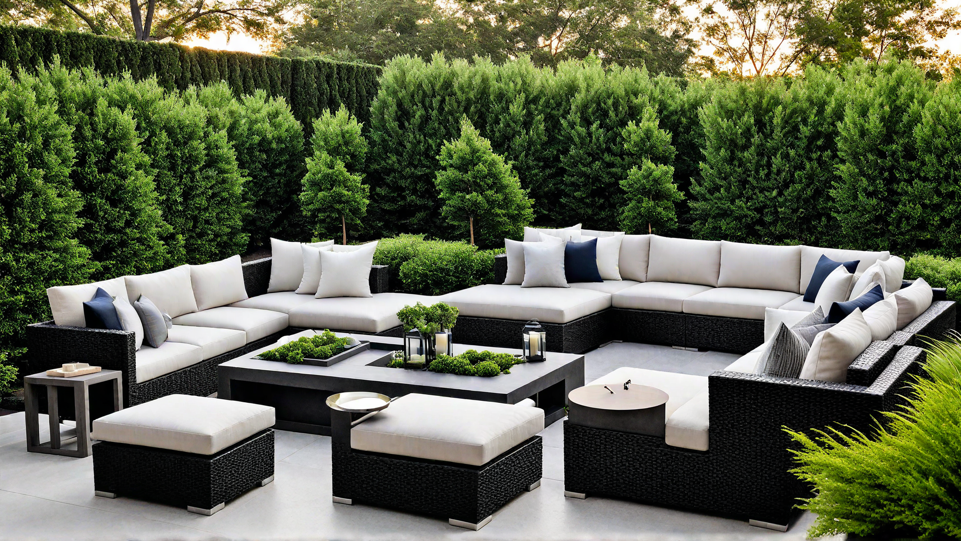 Effortless Style: Patio with Minimalist Furniture