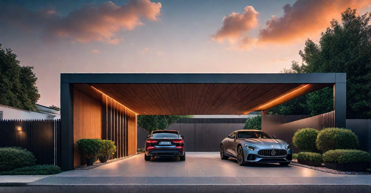 Carport with Driveway Gate: Security and Style Combined