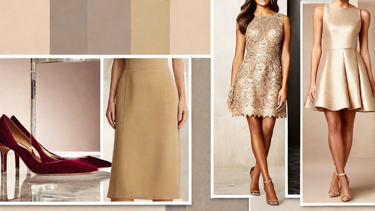 What Color Shoes Goes With Champagne Dress