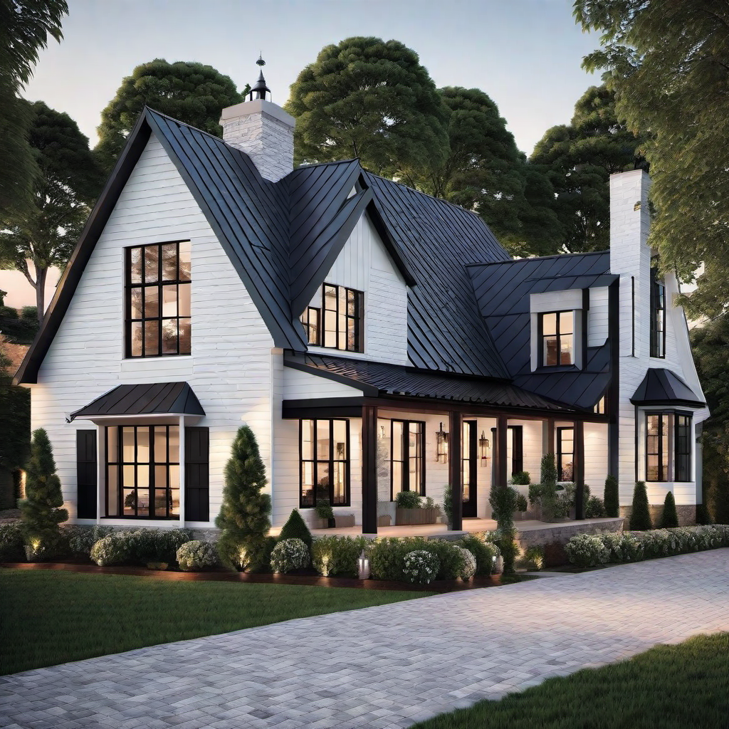 Roofline Details: Gable and Dormer Features in Farmhouse Design