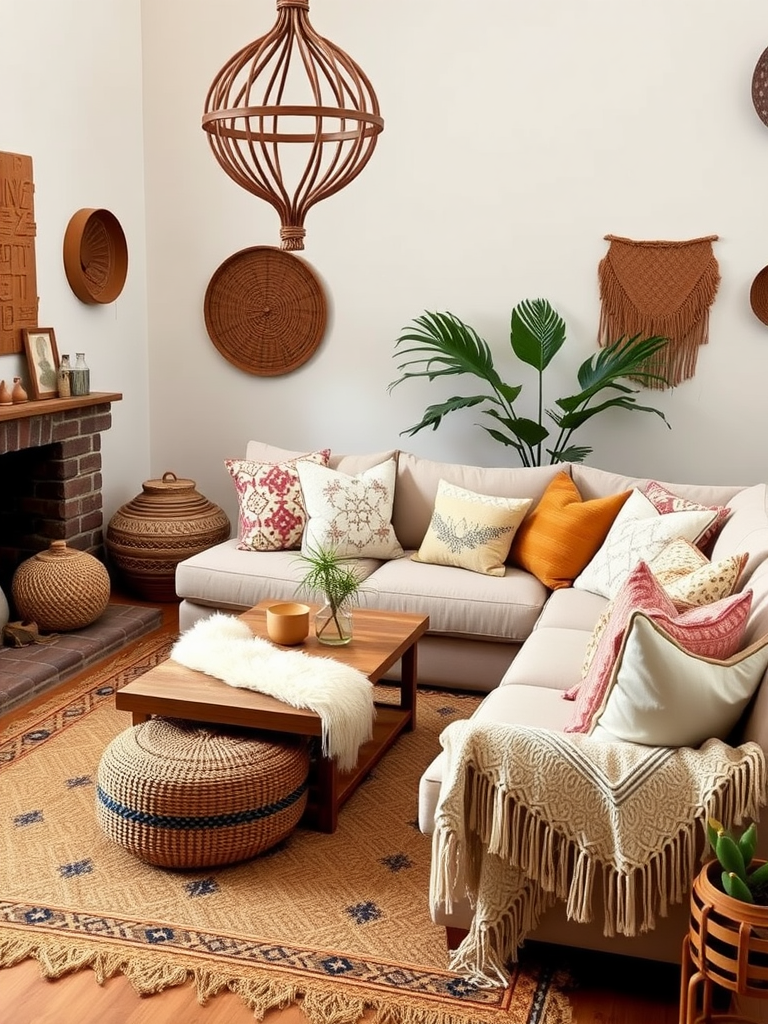 Warm and Cozy: Boho Chic Living Room Inspiration