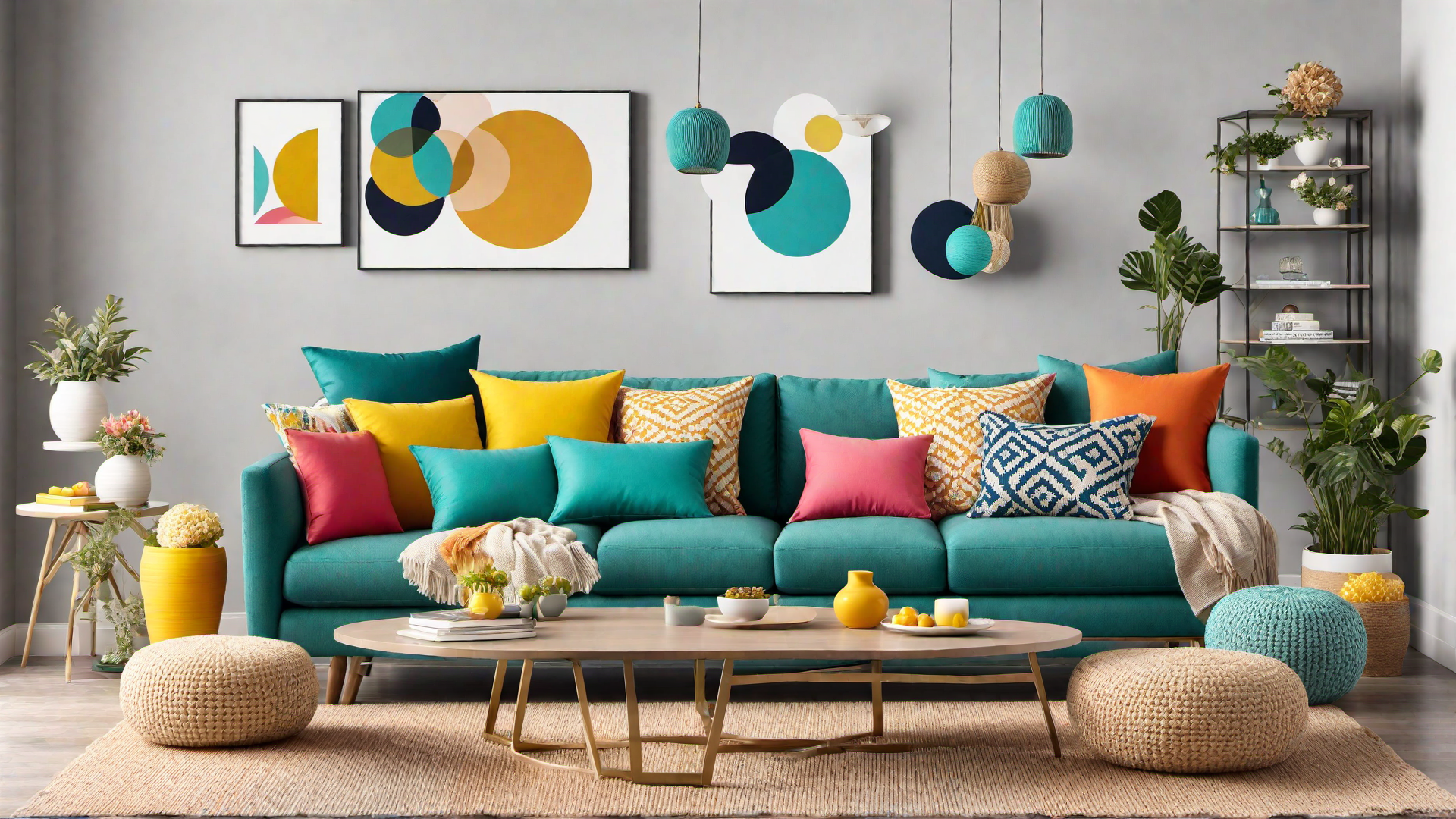 Colorful Throw Pillows for a Pop of Color