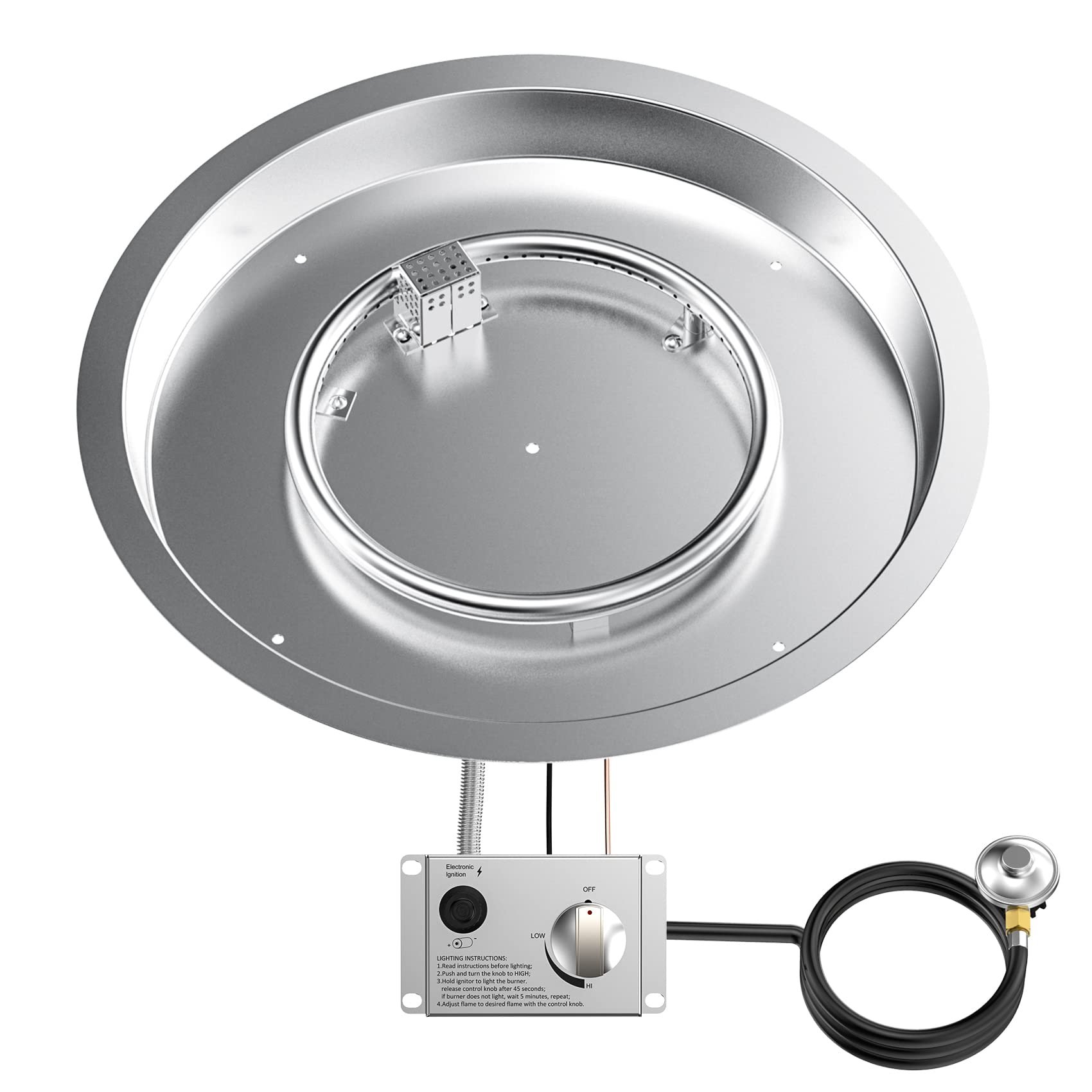 Skyflame 19" Round Fire Pit Burner Kit