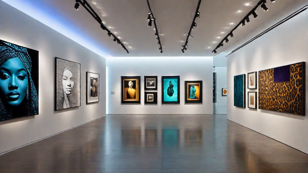 Highlighting Statement Pieces on Luminous Gallery Walls