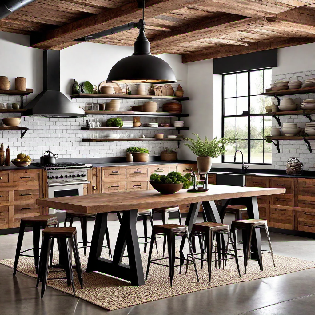 Mixing Materials: Wood and Metal in Industrial Farmhouse