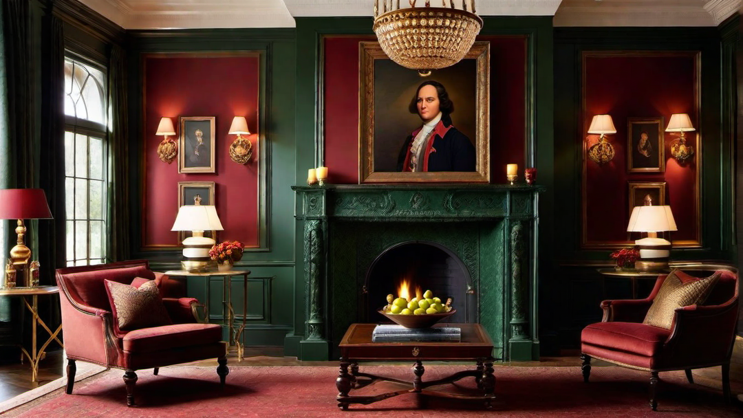 Artwork and Wall Decor in Colonial Great Rooms