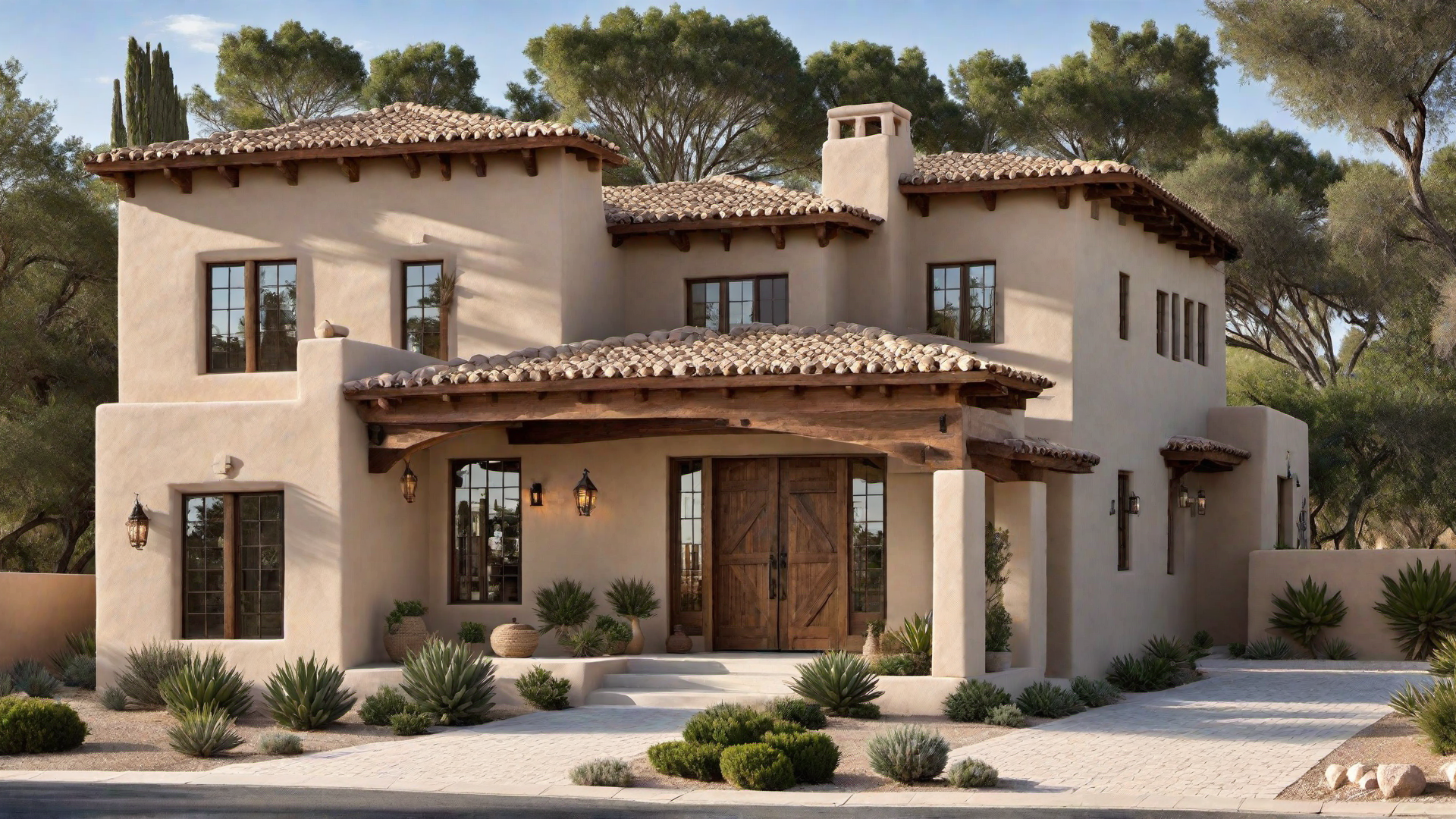Privacy Walls: Adobe Barriers with Decorative Elements