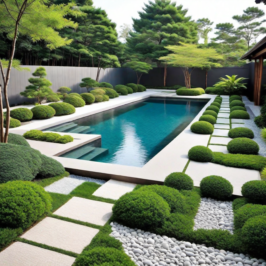 Japanese Zen: Zen Garden Pool Landscaping