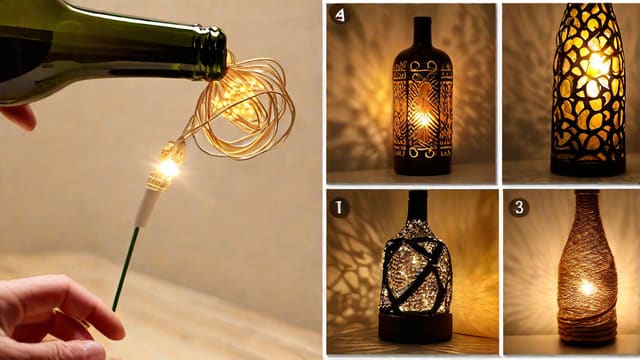 How To Make Lighted Wine Bottles