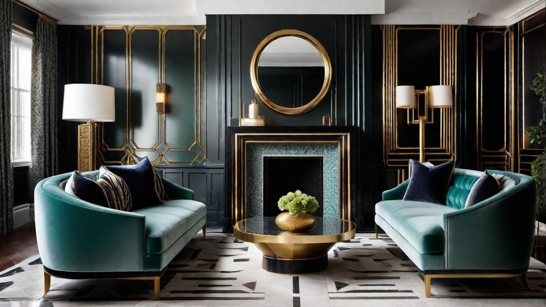 Vintage Charm: Art Deco Fireplace with Intriguing Nostalgic Features