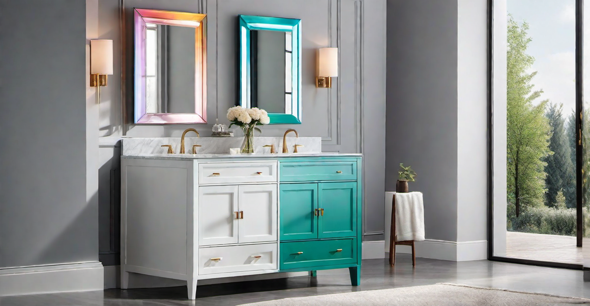 Rainbow Vanity Mirrors: Reflecting Vibrant Tones