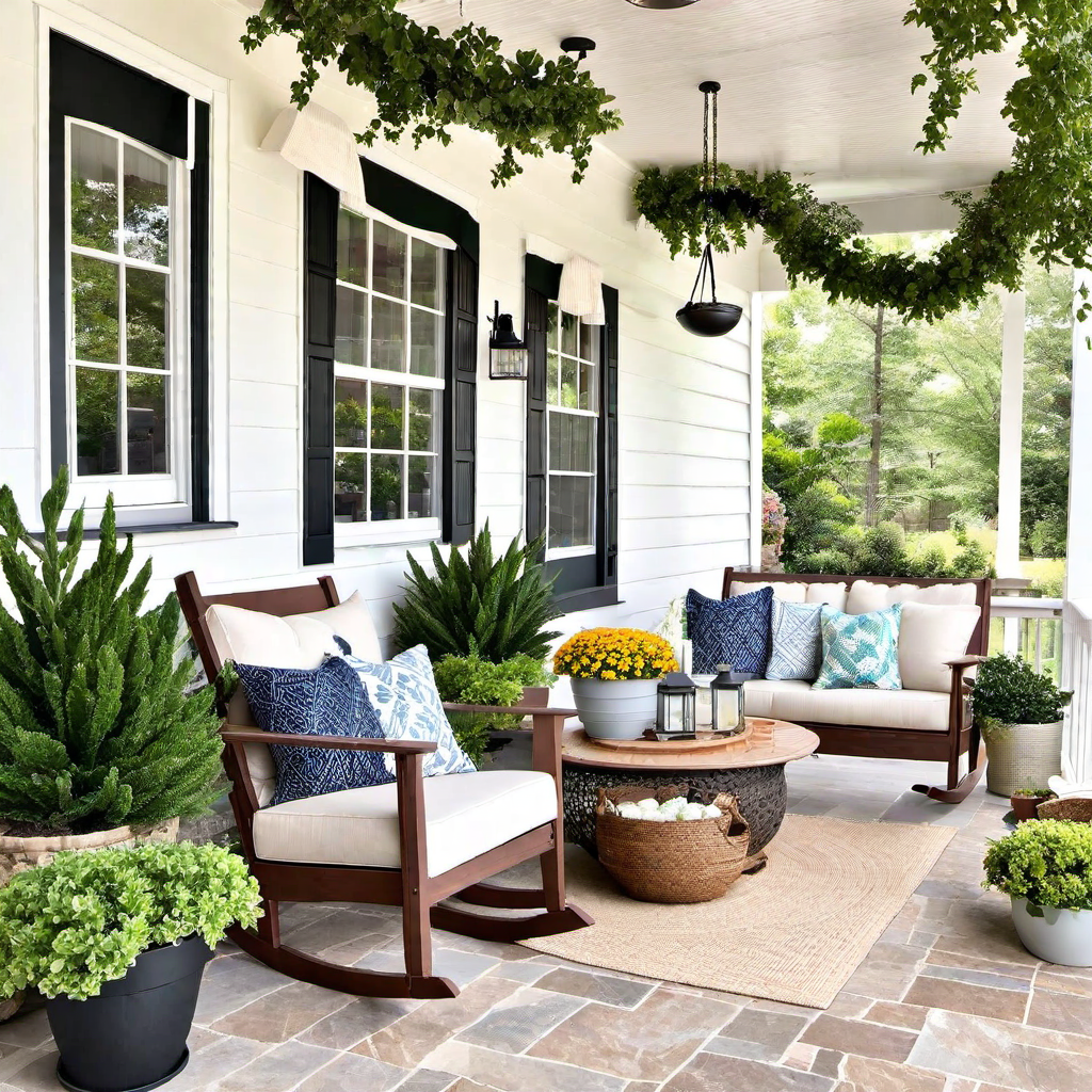 Craftsman Farmhouse Back Porch: Relaxing Outdoor Escapes