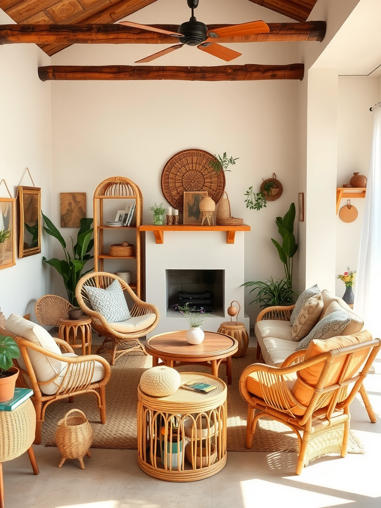 Rattan Furniture for Boho Chic Style