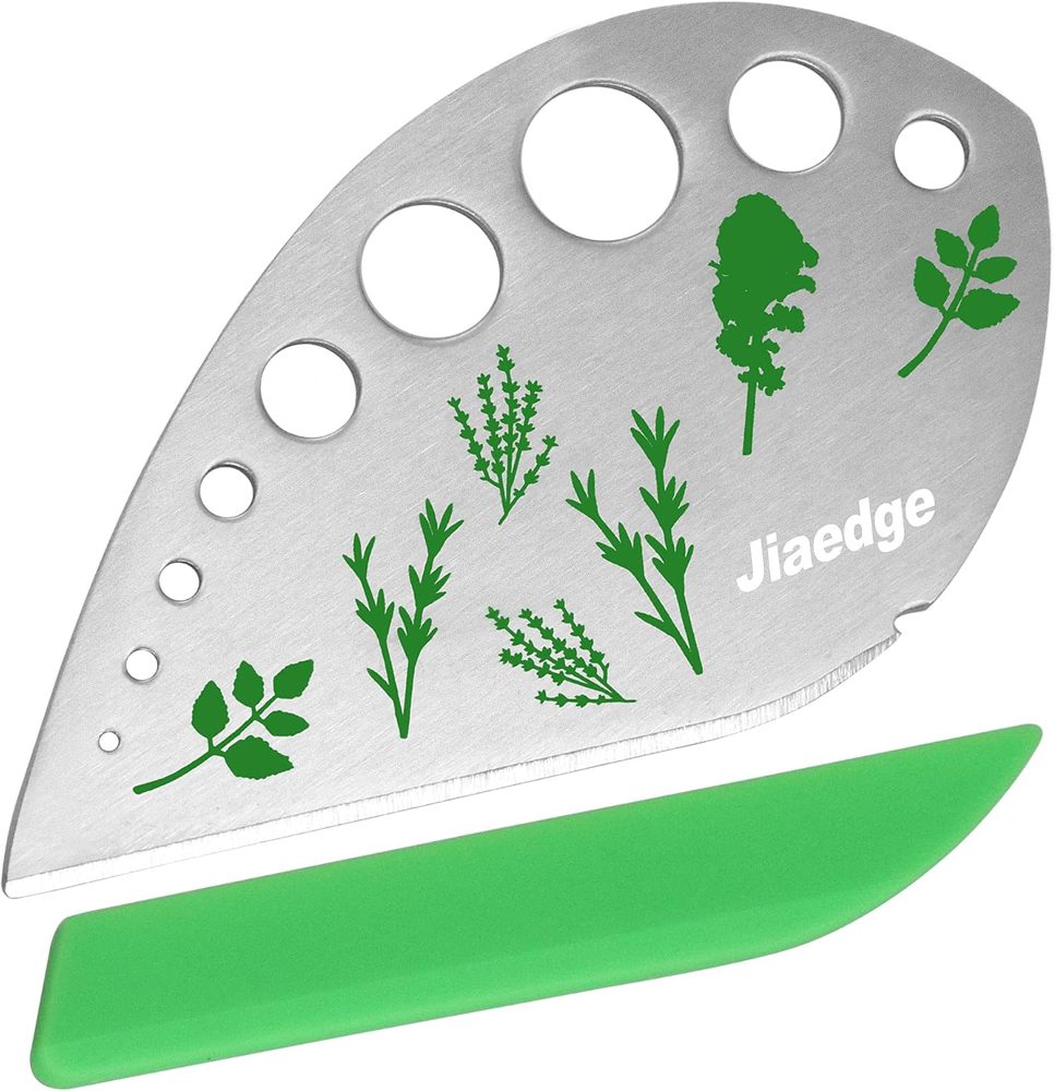 Jiaedge 9-hole stainless herb stripper