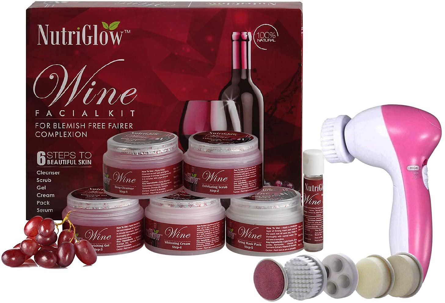 NutriGlow Wine Facial Kit