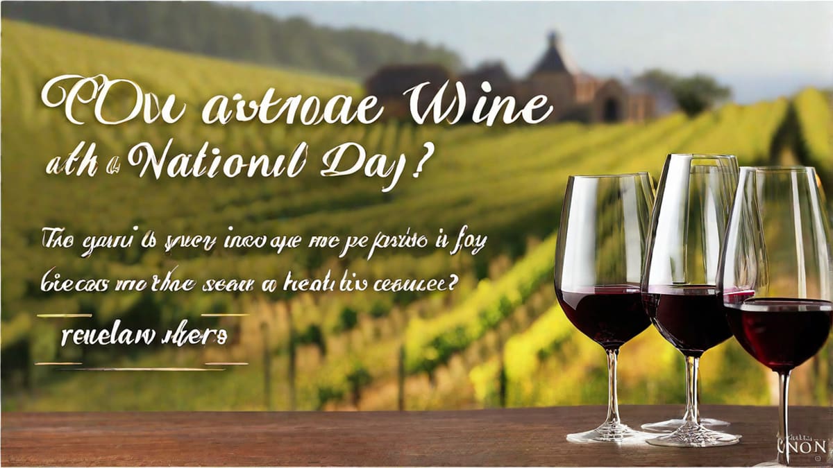 What Day Is National Wine Day