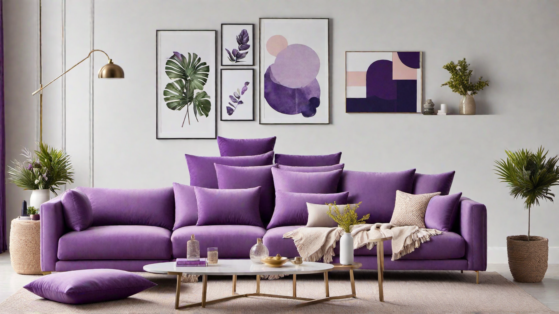 Cozy Purple Throw Pillows for Instant Color Pop