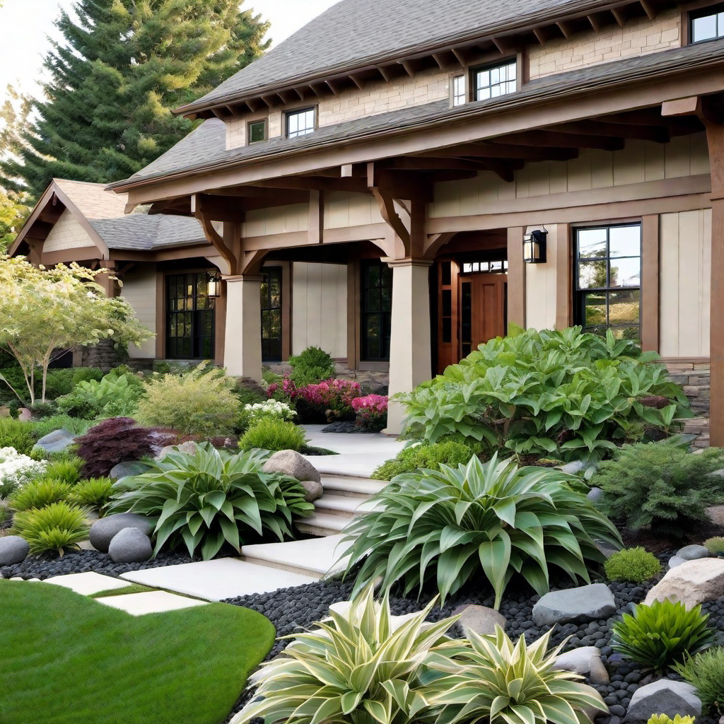 Craftsman Exterior Landscaping: Harmonious Integration