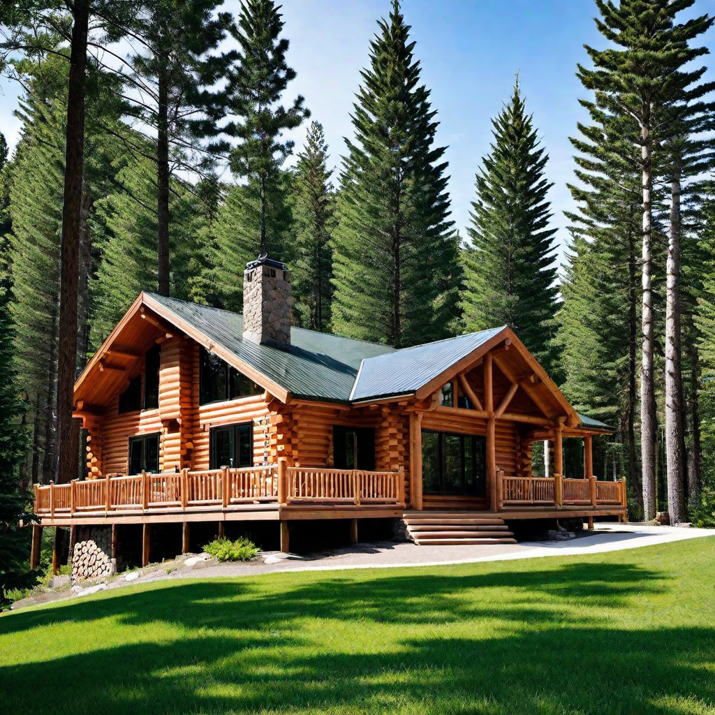 Log Cabin Aesthetics: Blending into Natural Surroundings