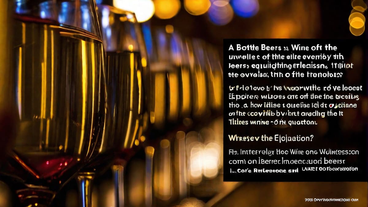 A Bottle Of Wine Is Equivalent To How Many Beers