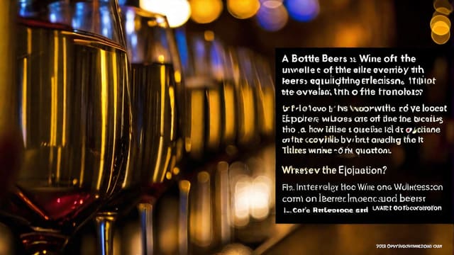 A Bottle Of Wine Is Equivalent To How Many Beers