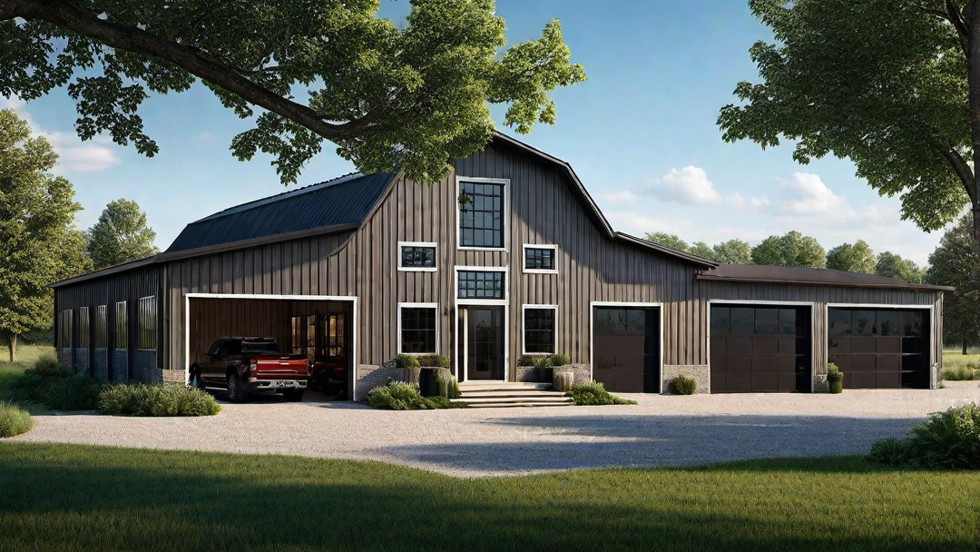 Industrial Chic: Metal Siding and Large Windows