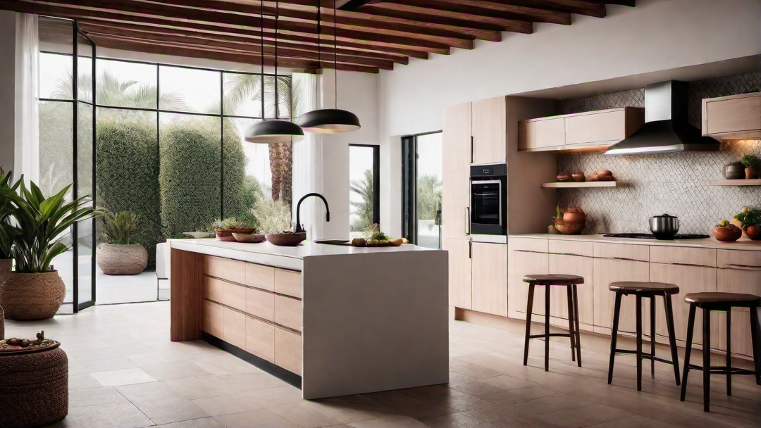 Culinary Haven: Spacious Layout in a Mediterranean Kitchen