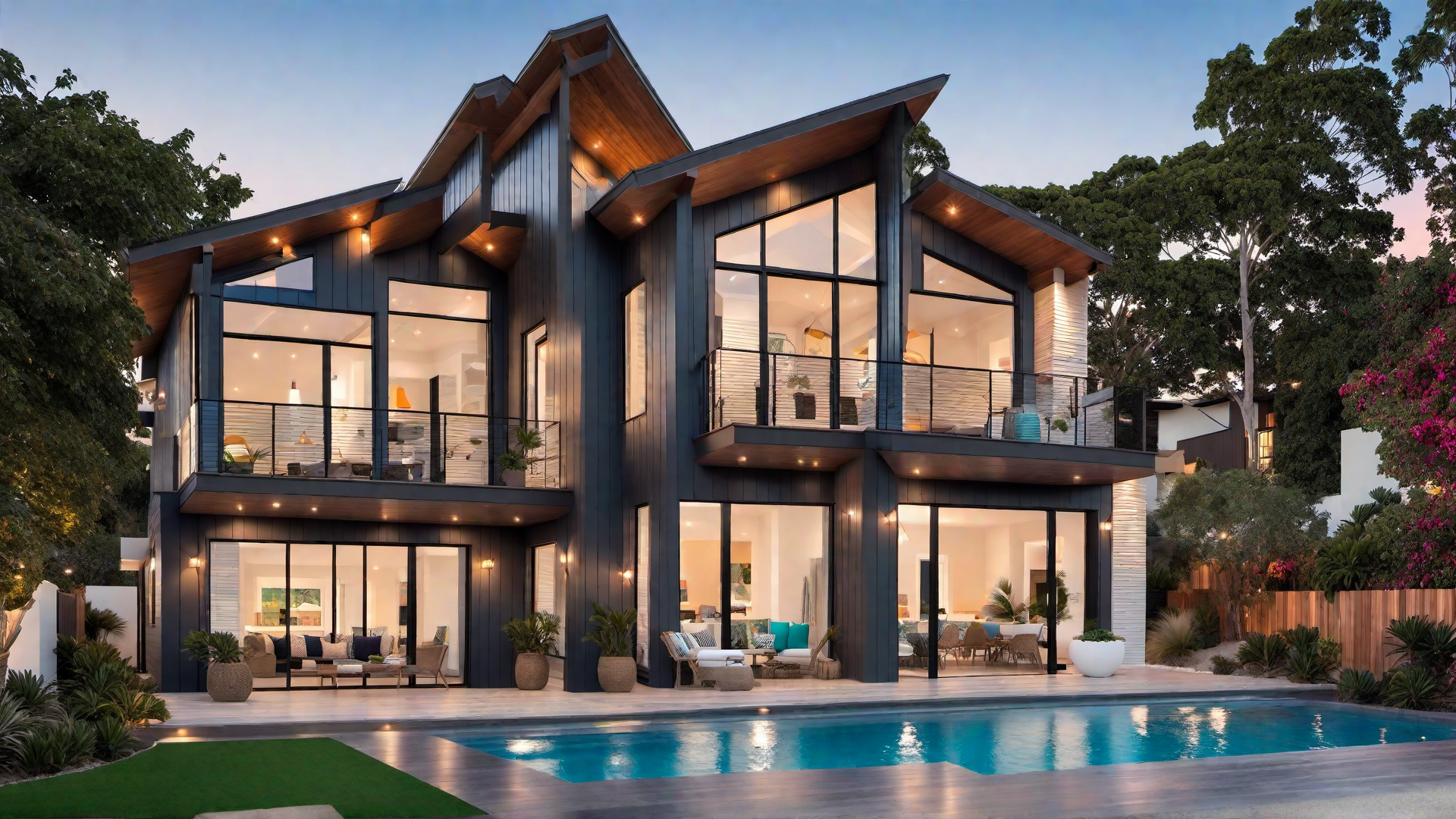 Family-Friendly Shore Escape: Playful Colors and Spaces