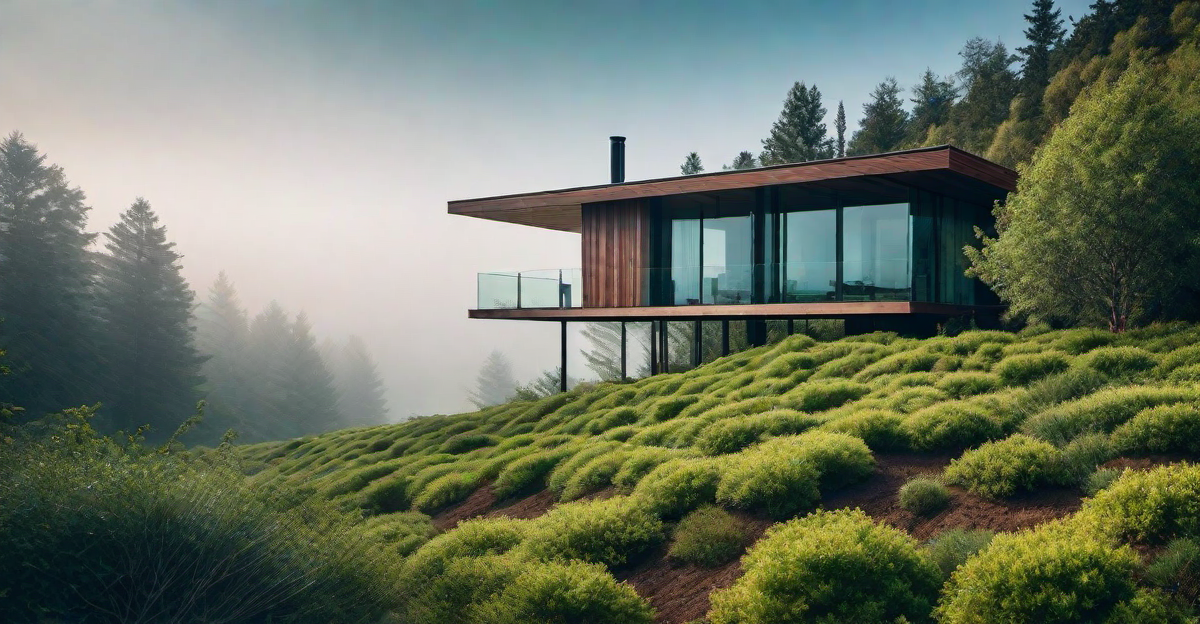 Sustainable Living: Stilt House with Green Roof Design
