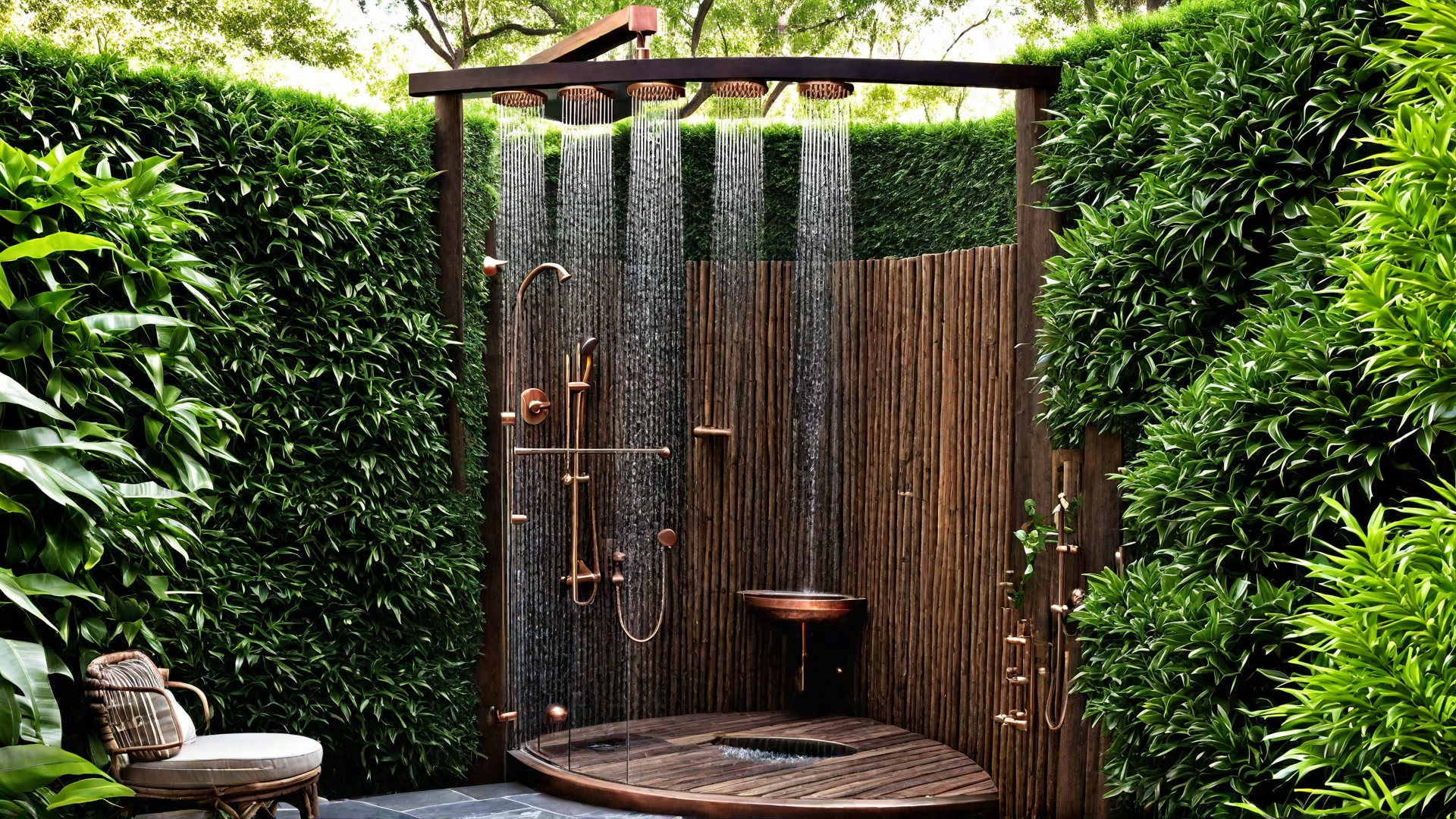 Rustic Outdoor Shower