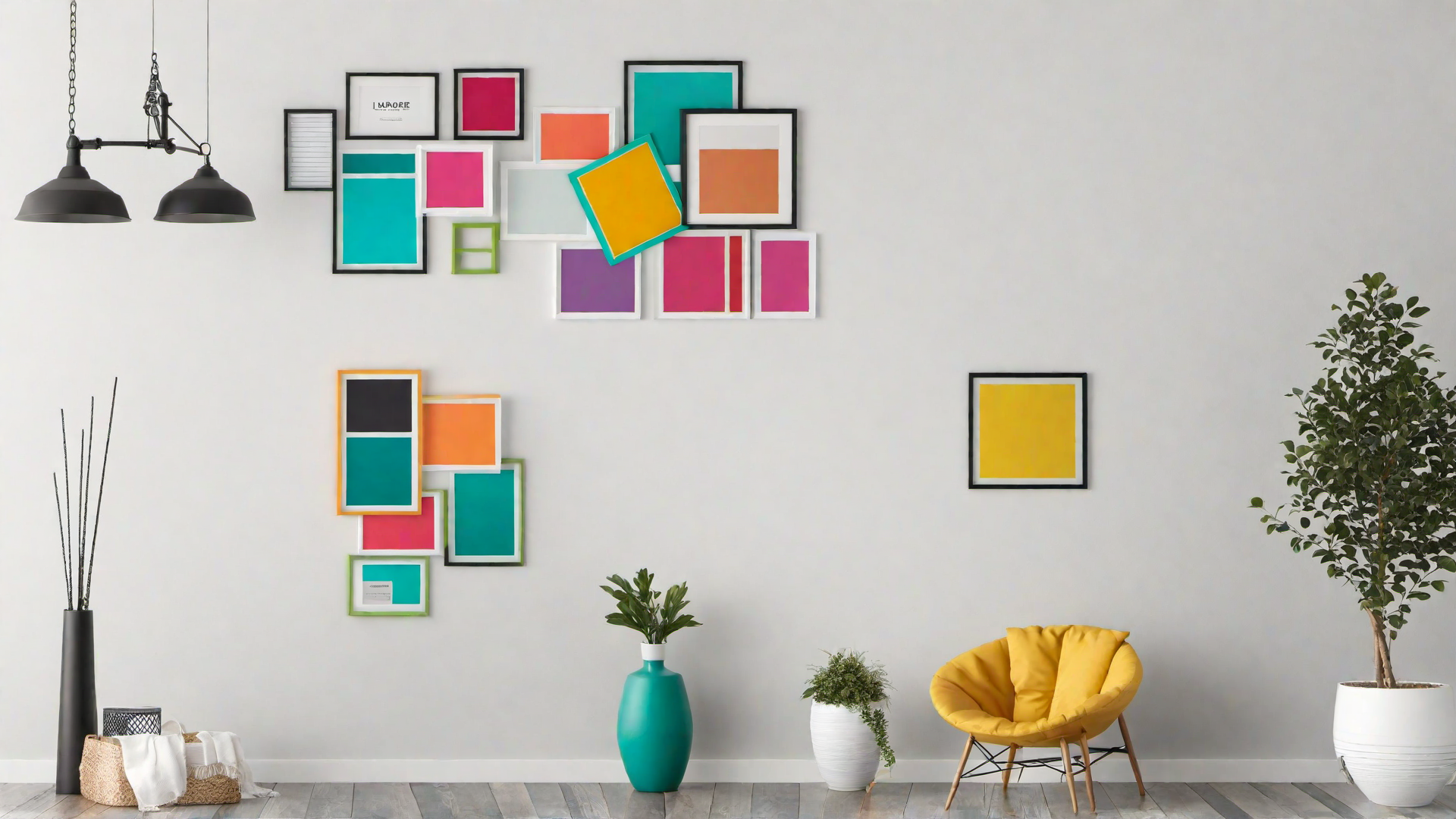 Colorful Gallery Wall to Showcase Memories
