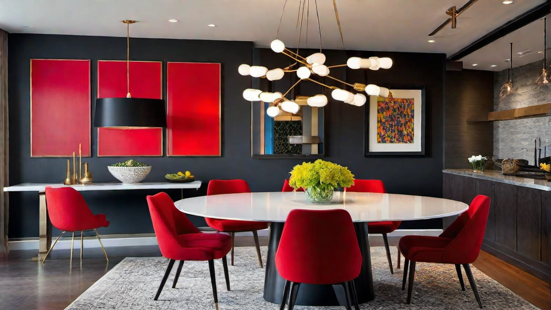 Cosmopolitan Style: Vibrant Urban Dining Room