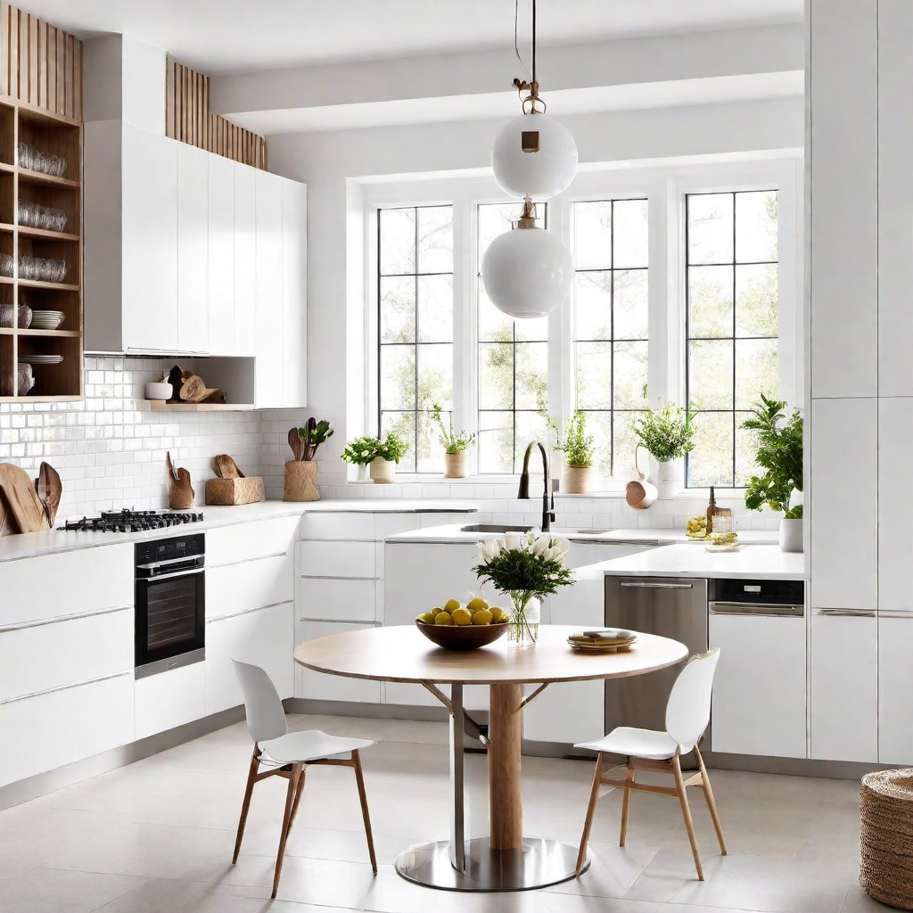 2. Bright and Airy: Utilizing White in Scandinavian Kitchen Designs