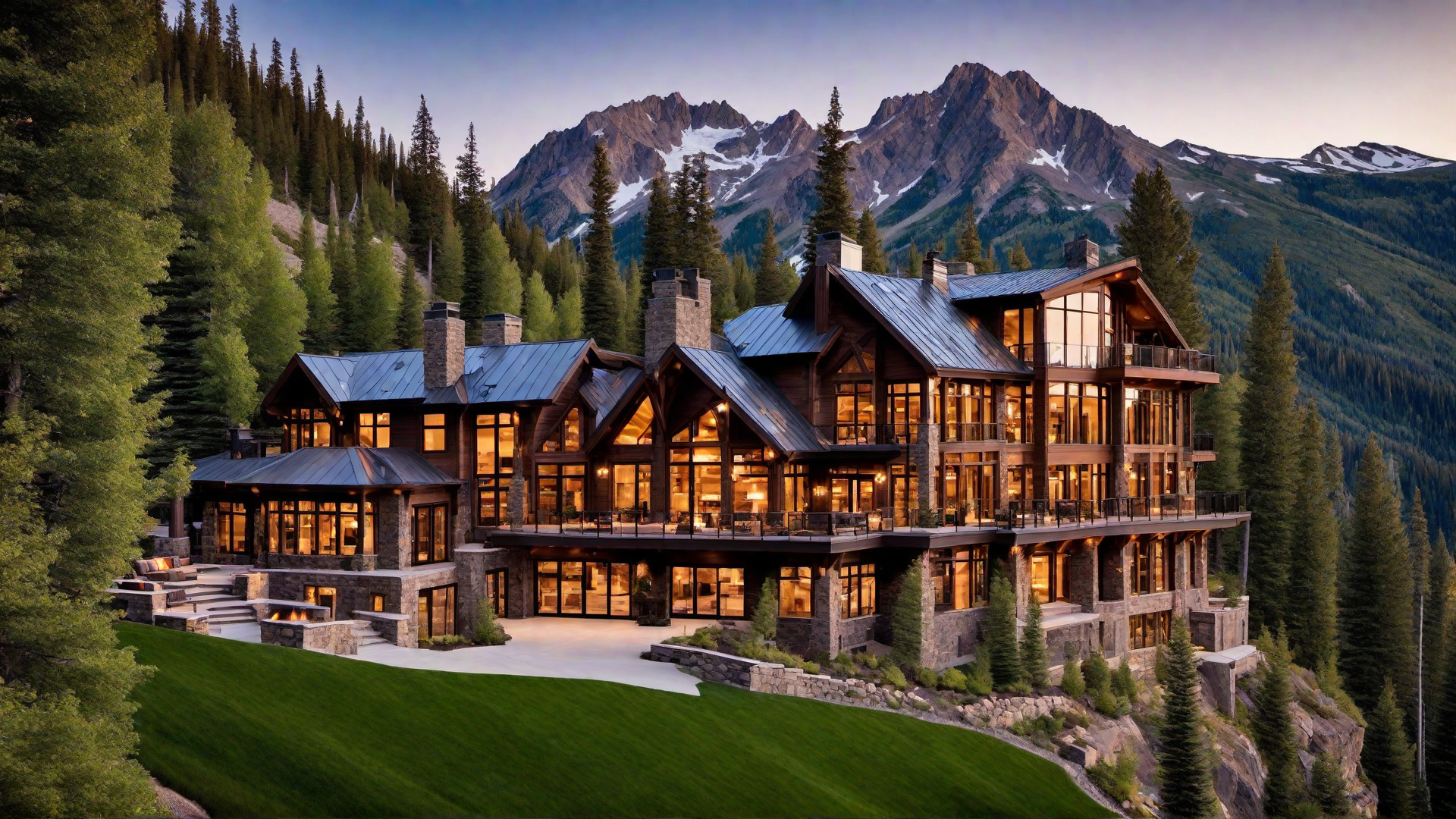 Luxurious Mountain Mansion with Panoramic Views