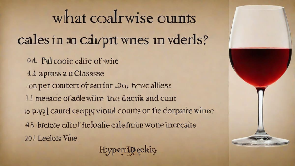 What Wine Has Less Calories