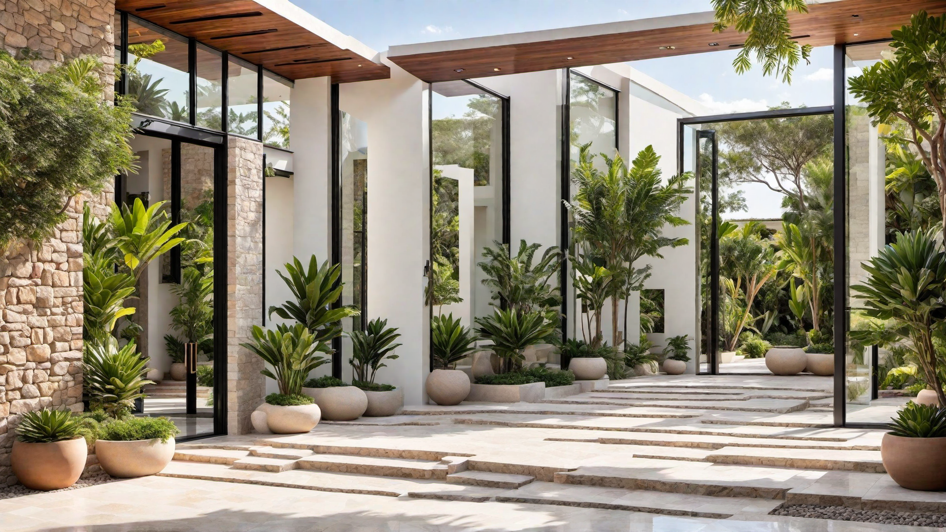Bright, Airy Entryways with Natural Materials