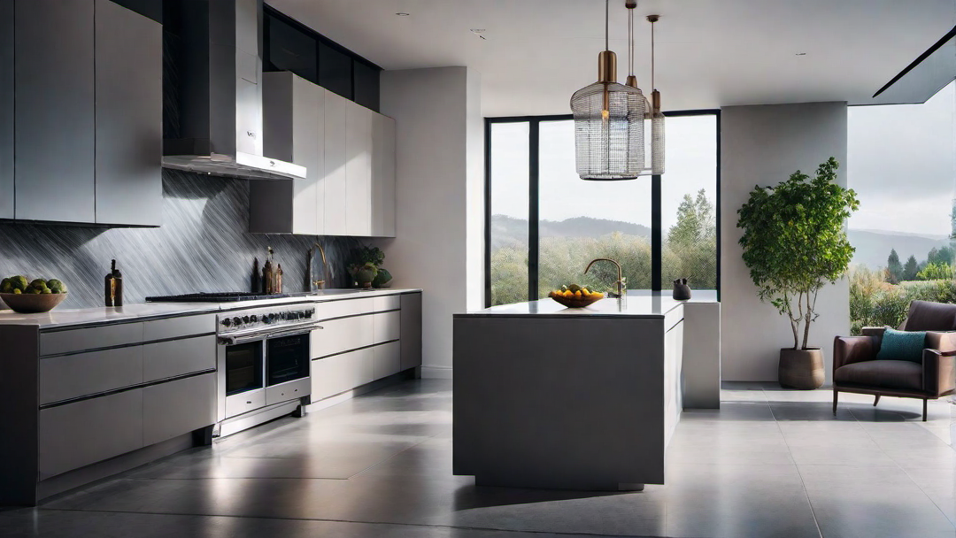 Artistic Flair: Unique Features in a Sleek Contemporary Kitchen