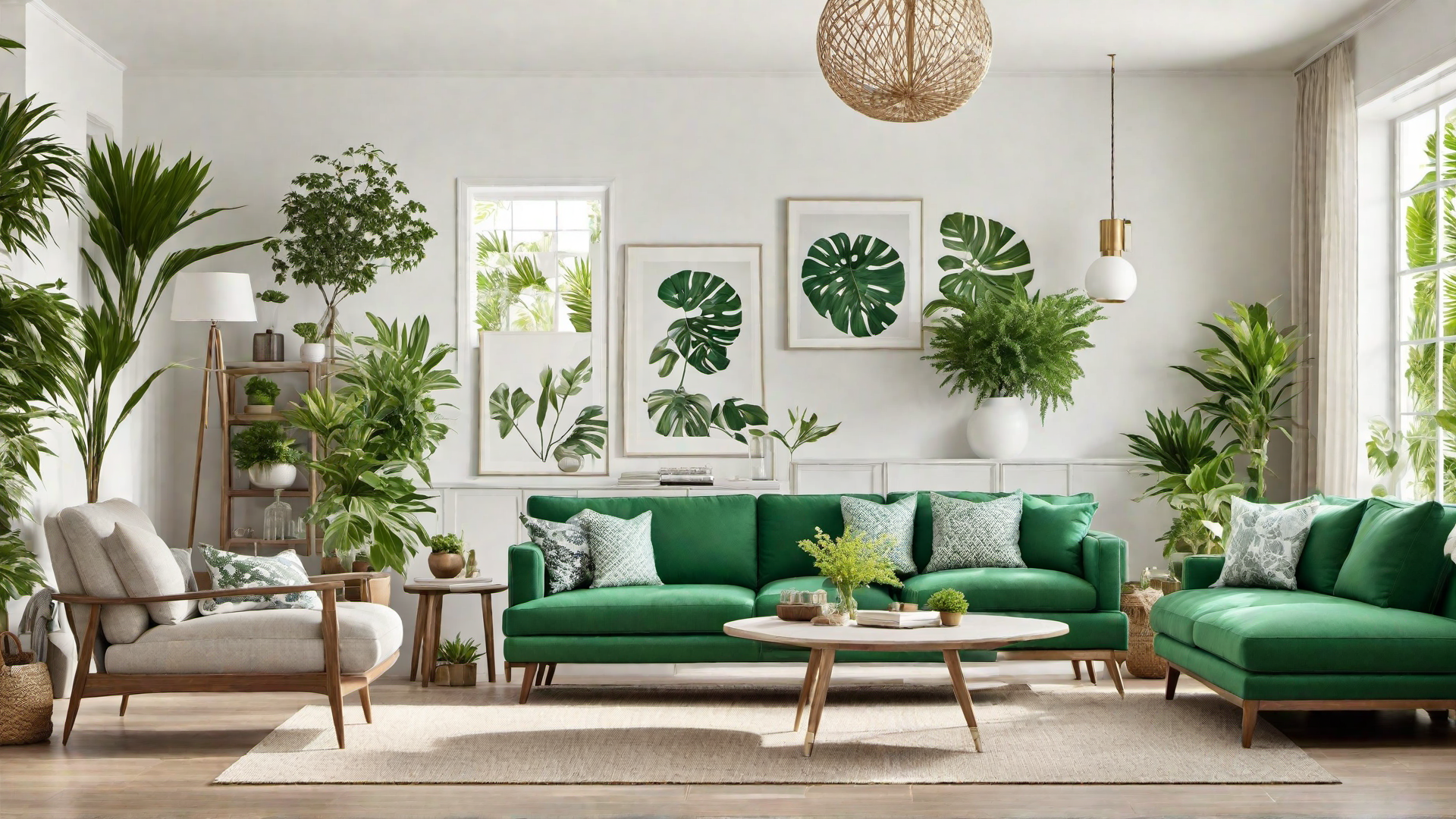 Fresh Start: Green Plants as Decorative Elements