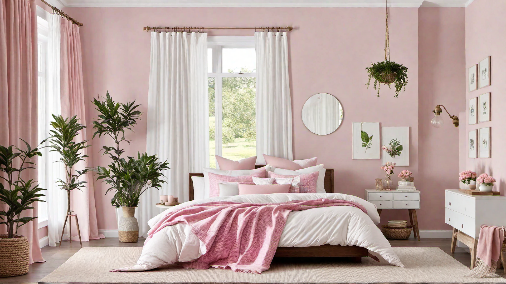 Farmhouse Feels: Pink Plaid Home Textiles